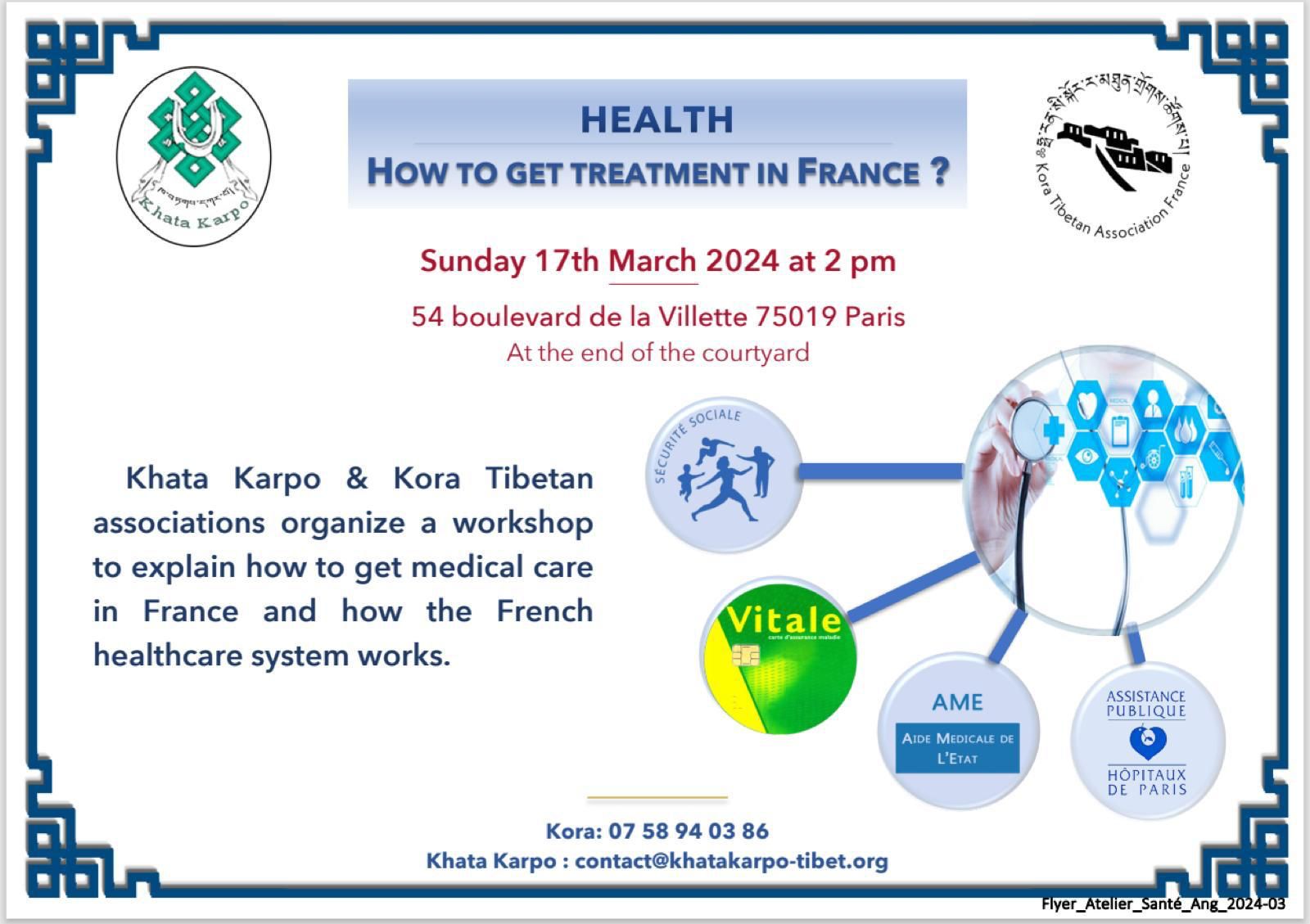 Workshop on health system in France - 17 mars 2pm