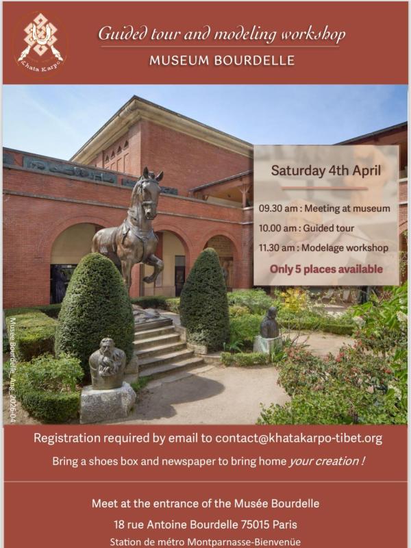 Guided tour and modeling workshop at Museum BOURDELLE- 4th April 2026