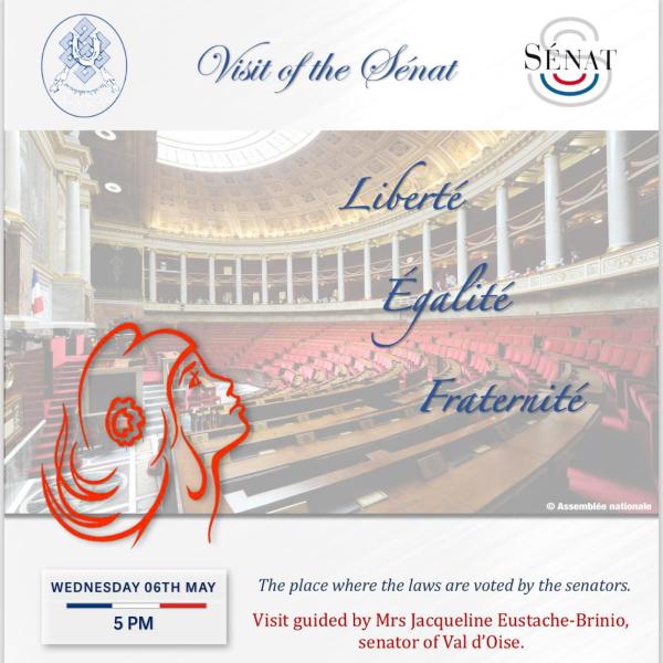 Visit guided of the Senat - Wednesday 6th of may -5pm